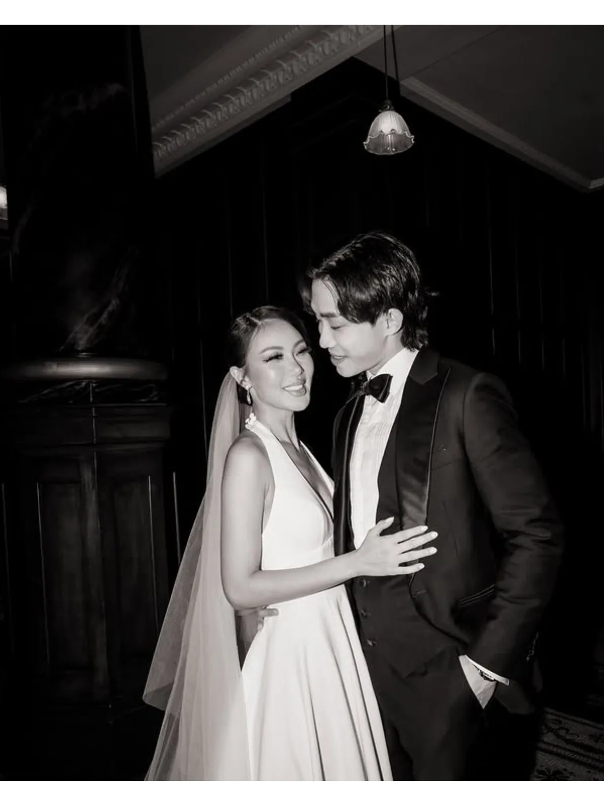 Miss Scarlett bride in an elegant wedding gown