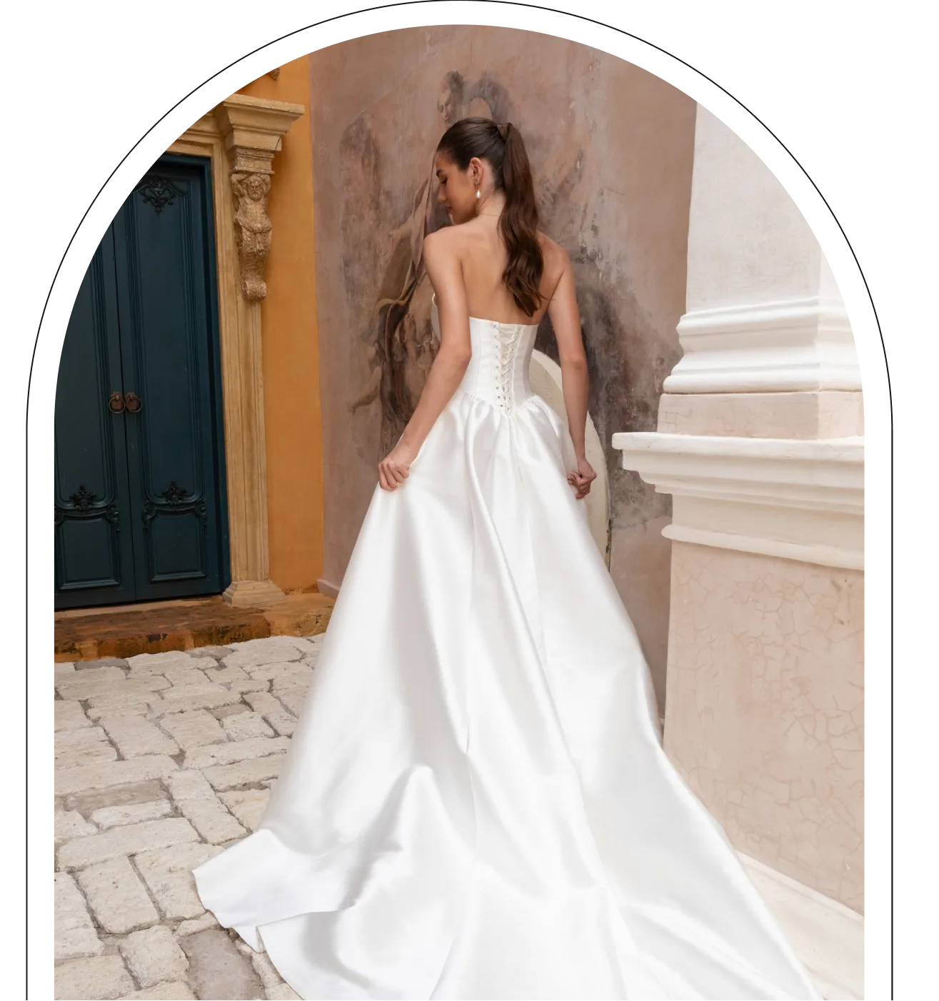 Miss Scarlett bride in a modern luxury bridal gown — understated elegance